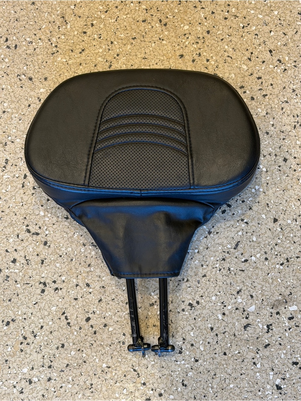 Black Motorcycle Backrest Pad